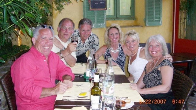Denise Harris Henke with her husband, Larry, in southern France in 2007.