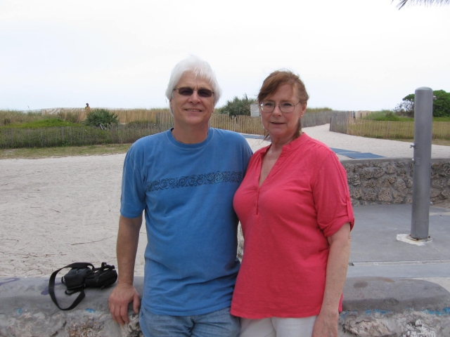 Jim & Julia (Hiatt) Dalton on vacation at the shore.
